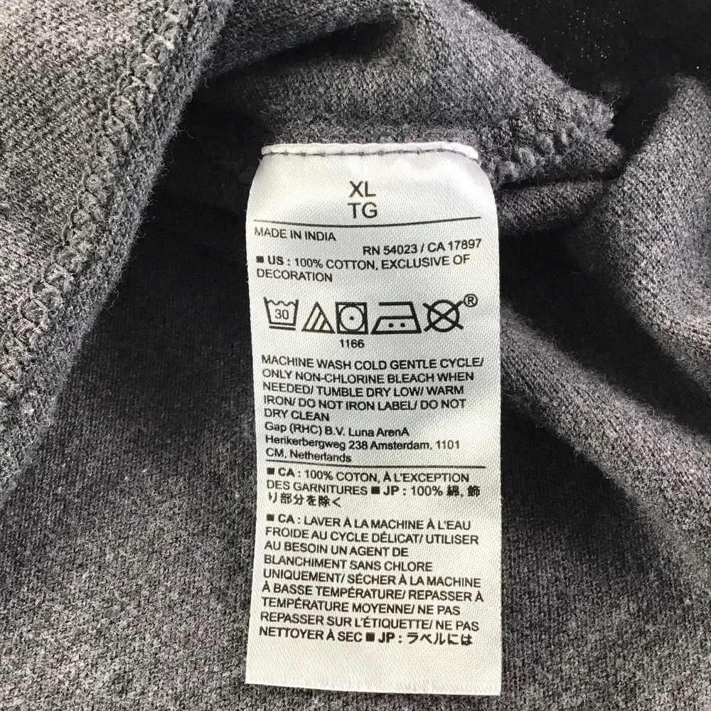 Banana Republic Polo Shirt with Elephant Logo Casual Cotton Men's XL Gray